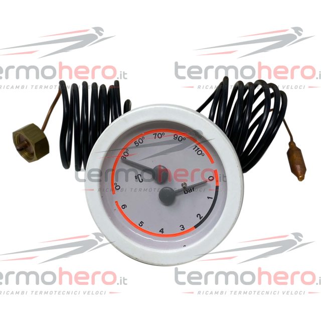 Ocean JJJ009950480 - Termomanometro Bianco 52 mm