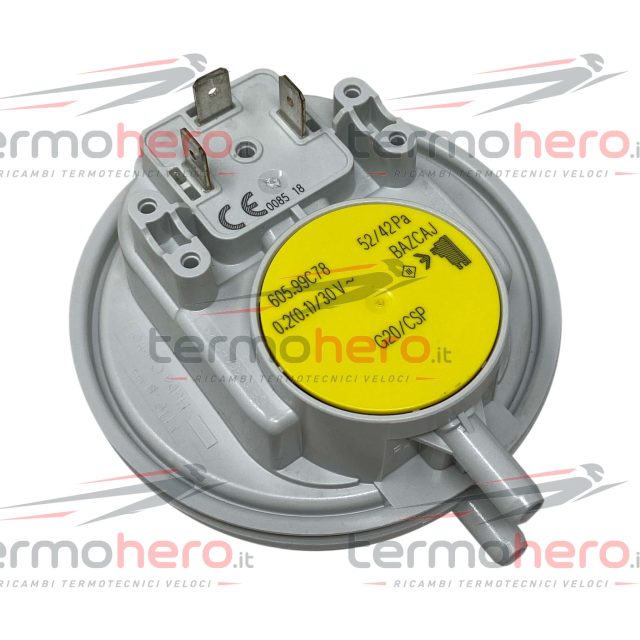 Immergas 1010337 - Pressostato Aria Fumi Giallo Huba 42-52 Pa