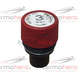 Chaffoteaux 61301927 - Testa Valvola di Sicurezza 3 Bar per Elexia Comfort e Maya