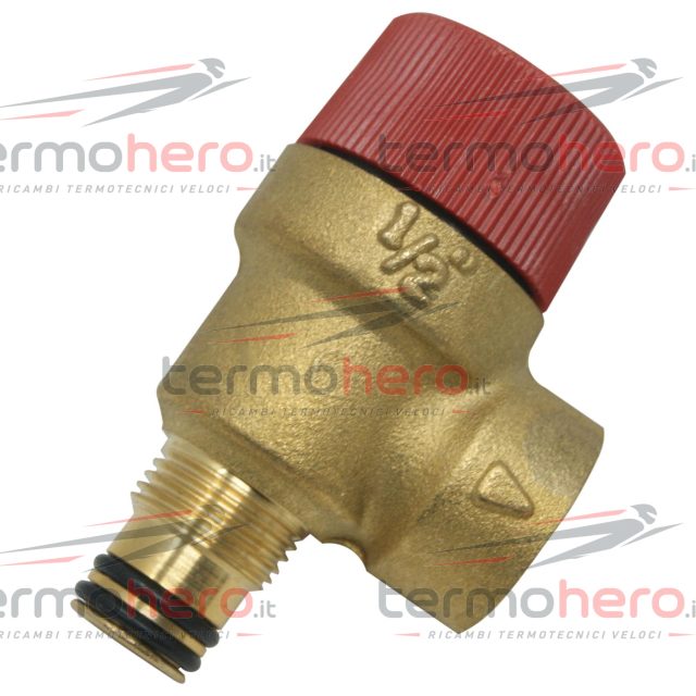 Valvola di Sicurezza Ferroli 39809740 da 3 Bar per Domicompact, Domina, Domitop, Ferella e Ferstyle