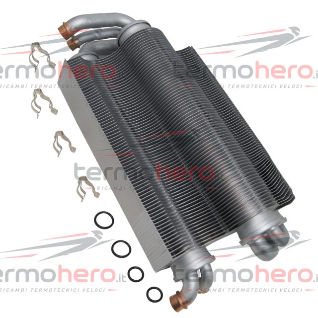 Ferroli 39819640 - Pacco Lamellare Scambiatore Bitermico per Domi Compact, Ferrella Zip e Ferella Box