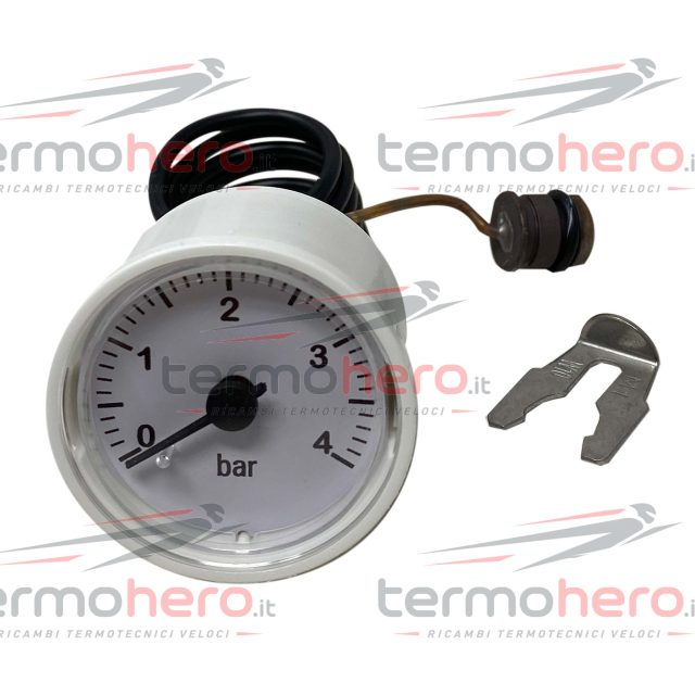 Joannes 39820080 - Manometro Idrometro 0-4 Bar Ã˜ 40 mm per Ciprea D, Clizia D e Clizia N