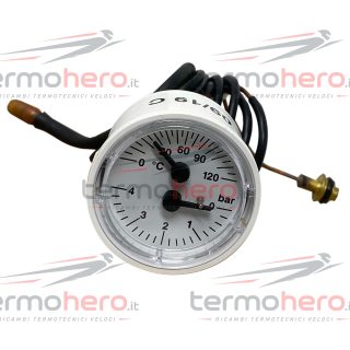 Savio Biasi BI1475108 - Termoidrometro Manotermometro Ã˜ 42 mm 0-120Â°C 0-4 Bar