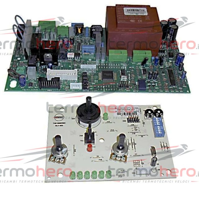 Ariston 65119997 - Scheda BLX MCU SAT + BLX MOD MTS CLIMA per Dea, Genia Maxi e Rio