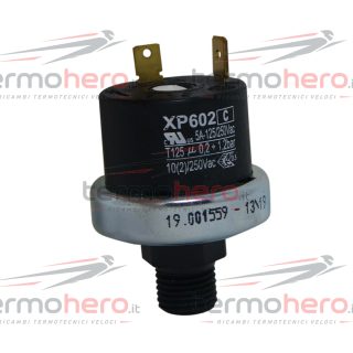 Baxi JJJ009951690 - Pressostato Riscaldamento XP602 per Eco3, Combistore HT, Luna3 e Power HT