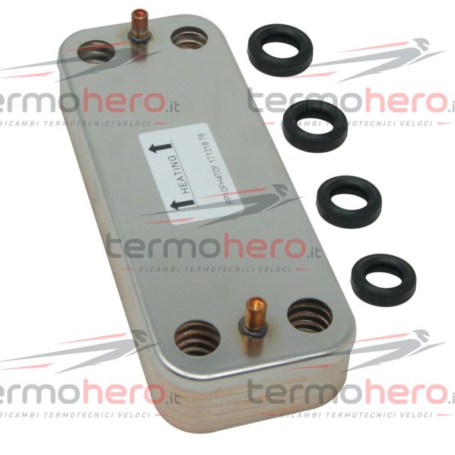 Ferroli 3980I000 - Scambiatore Sanitario per Bluehelix RRT, Divacondens e Divatech D LN
