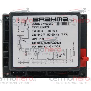Robur - Scheda Apparecchiatura Accensione Brahma CM12F 37103252