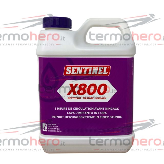 Sentinel X800 - Disincrostante per Radiatori e Tubature 1 Litro