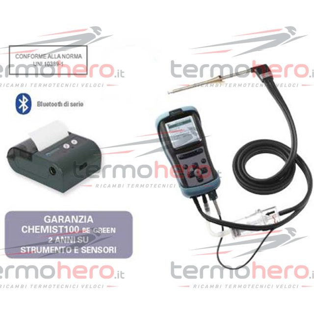 Seitron Chemist 102 S Be Green - Analizzatore di Combustione con Stampante