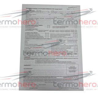 Rapporto di Controllo di Efficienza Energetica Tipo 1 - Allegato II - 50 Copie