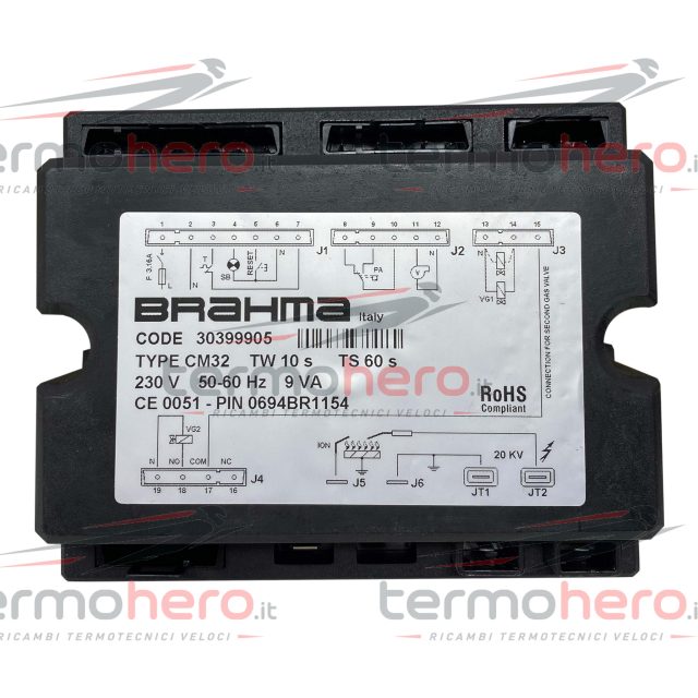 Robur 30399905 - Scheda Quadro Accensione Brahma CM32 10S 60S