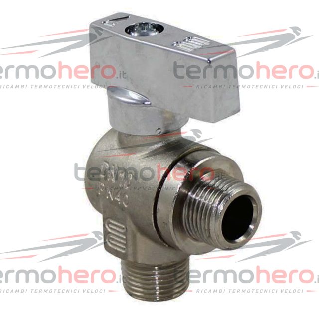 Rubinetto di riempimento a squadro 3/8 per caldaie Ariston Basic, Dia, Dia Tank e Meta 570562