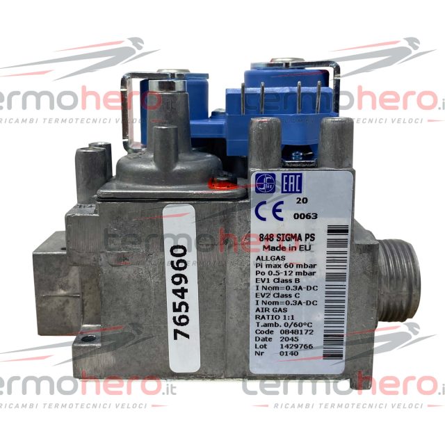 Valvola gas 848 per caldaie Baxi Evolution Prime, Prime e Prime Mago 7219221