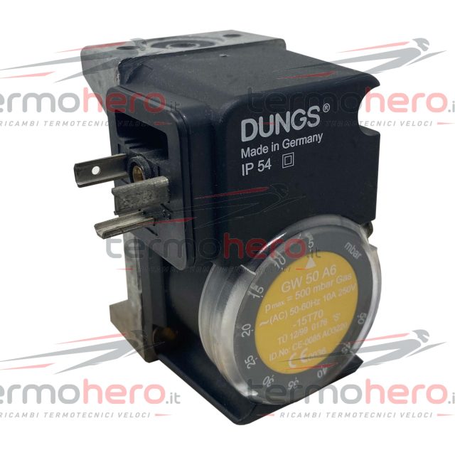 Pressostato aria Dungs GW 50 A6 per bruciatori Riello 3003660