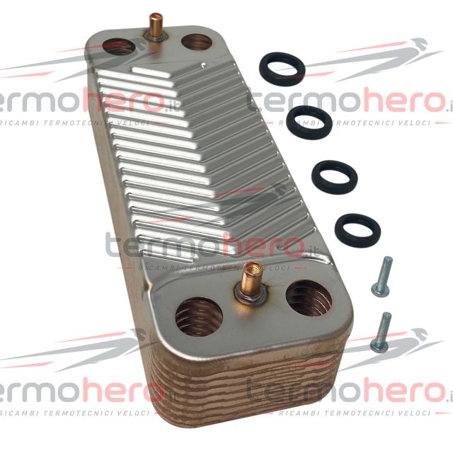 Scambiatore a 16 piastre per caldaie Hermann Saunier Duval Eura 3, Isofast, Isomax e Isotwin S1024800