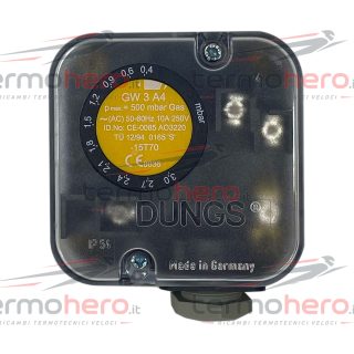 Pressostato Dungs GW 3 A4 per bruciatori GW3A4