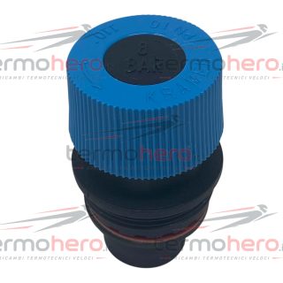 Testa blu per valvola di sicurezza Kramer 8 Bar per caldaie