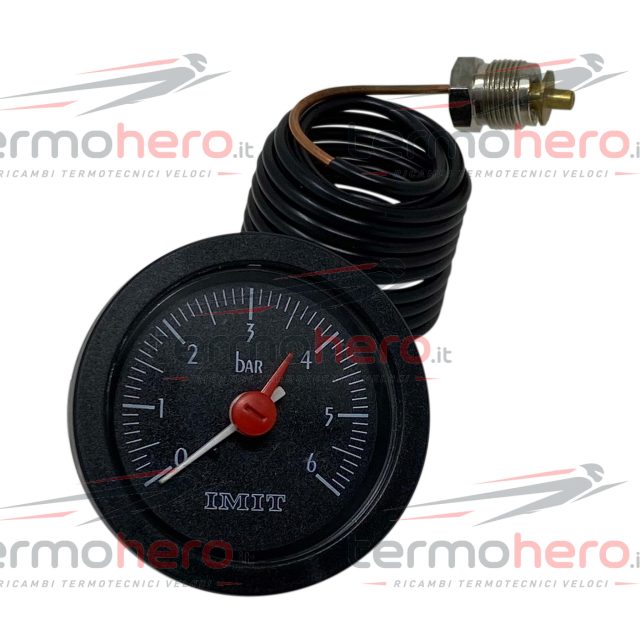Manometro idrometro D52 per caldaie Hermann Acquaplus, Compact, Master e Laser H048001121