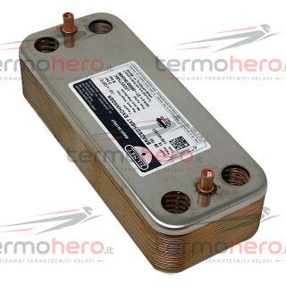 Scambiatore sanitario a 16 piastre per caldaie Savio Biasi M261, M263 e M291 BI1511106