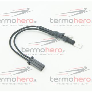 Connettore Nero con Faston per Sonda Temperatura NTC