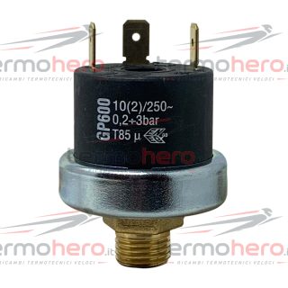 Pressostato Mancanza Acqua GP600 1/4" 0,2-3 Bar per Caldaie