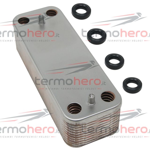 Scambiatore Sanitario Baxi 20 Piastre per Duo-Tec Max, Luna Max, Luna Platinum e Prime HT