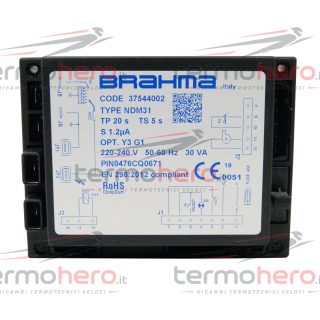 Scheda Accensione BRAHMA NDM31 37544002