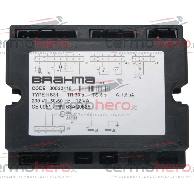 Scheda Accensione BRAHMA HS31 Immergas 30022416 / 15589 per Sirio Premix