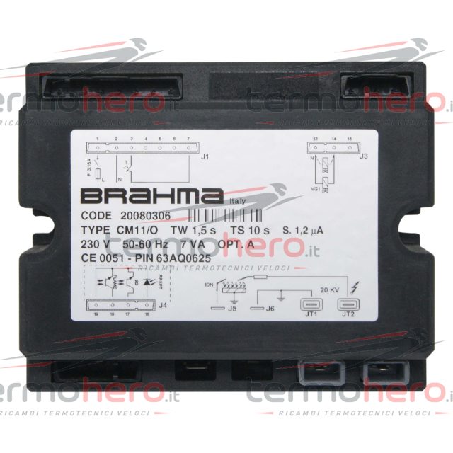 Scheda Accensione BRAHMA CM11/O Immergas 20080306 / 16695 per Extra 22 ed Extra Alba