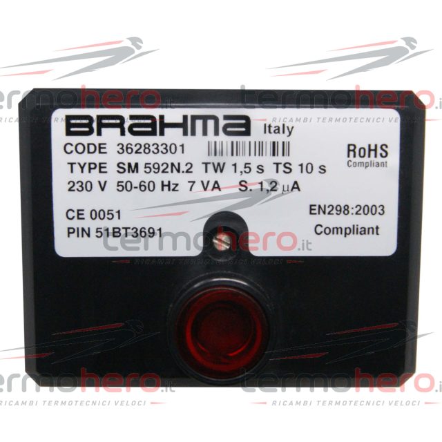 Scheda Apparecchiatura Accensione BRAHMA SM592N.2 36283301