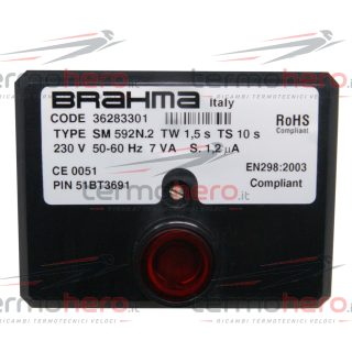 Scheda Apparecchiatura Accensione BRAHMA SM592N.2 36283301