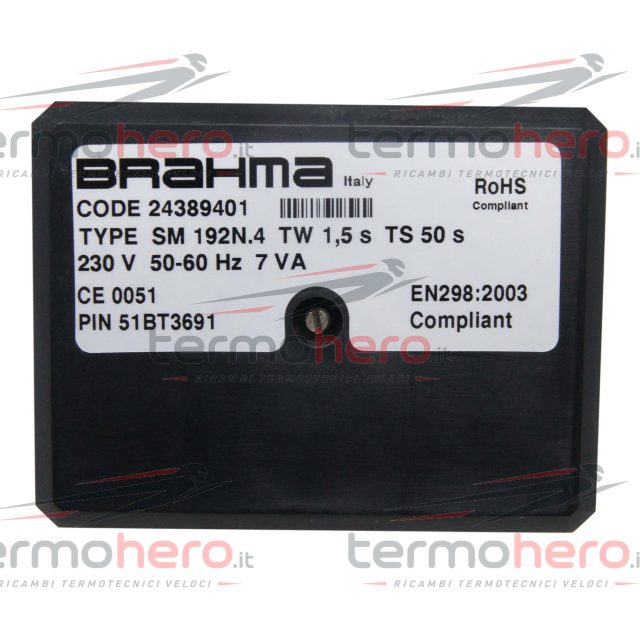 Scheda Apparecchiatura Accensione BRAHMA SM192N.4 24389401